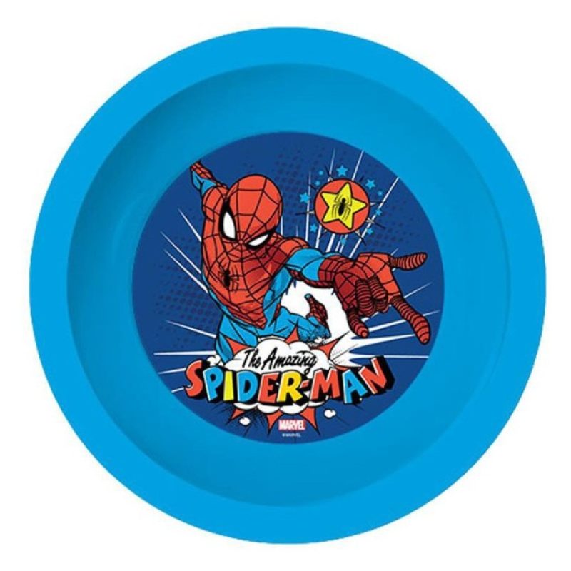 DIAKAKIS Set pappa da 3PZ Spiderman piatto ciotola tazza pranzo scu...