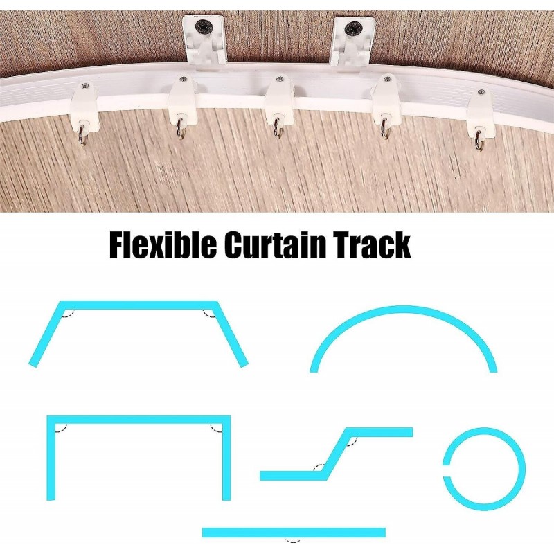 Hongu Tenda binario 5M Curvo casa scorrevole montaggio soffitto div...