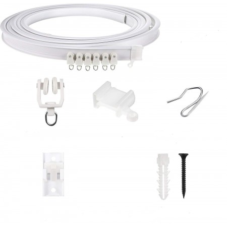 Tenda binario 5M Curvo casa scorrevole montaggio soffitto divisore per stanze