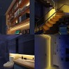 Hongu Striscia LED con sensore movimento per interni scala 2m batte...