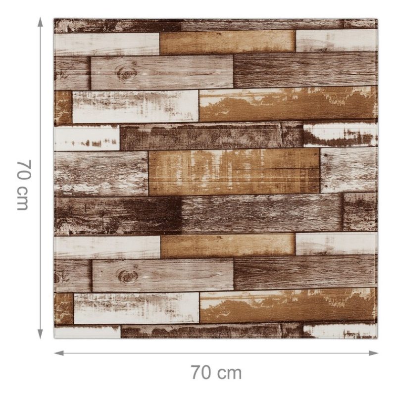 Kmt Style 5x Pannello adesivo 70x70cm 3D carta da parati parete mat...