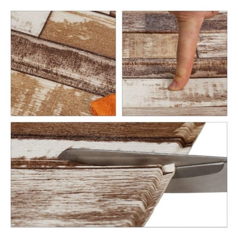 Kmt Style 5x Pannello adesivo 70x70cm 3D carta da parati parete mat...