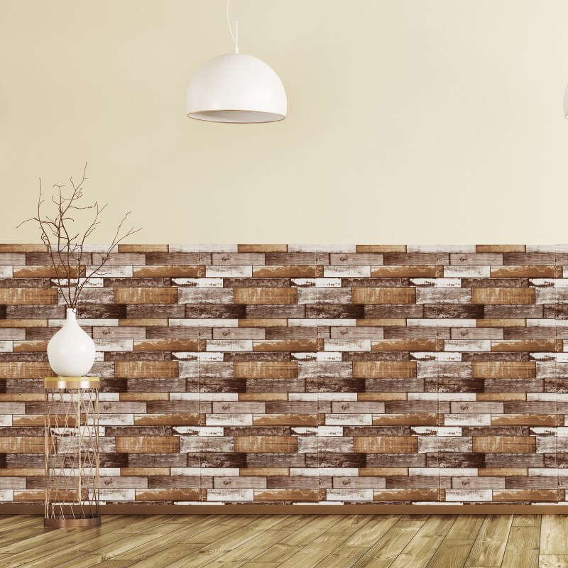 Kmt Style 5x Pannello adesivo 70x70cm 3D carta da parati parete mat...