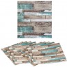 Kmt Style 5x Pannello adesivo 3D 70x70cm carta da parati parete mat...