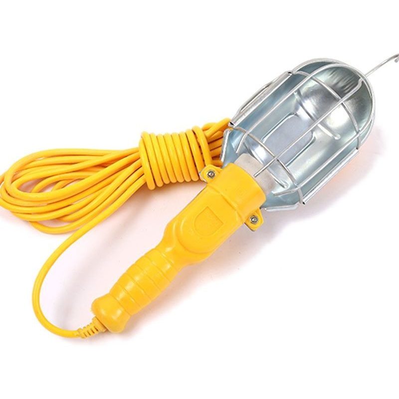 Lampada da lavoro torcia portatile E27 gancio officina riparazioni meccanico