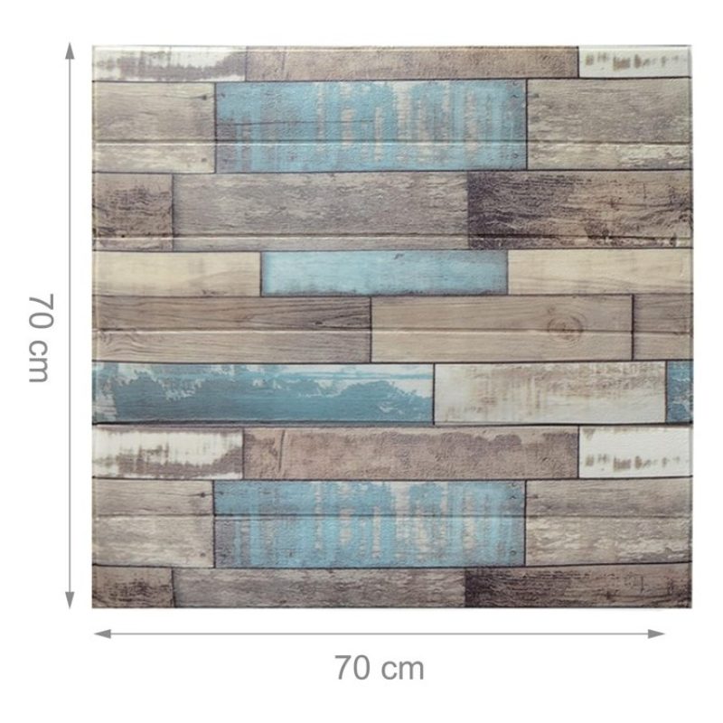 Kmt Style 5x Pannello adesivo 3D 70x70cm carta da parati parete mat...