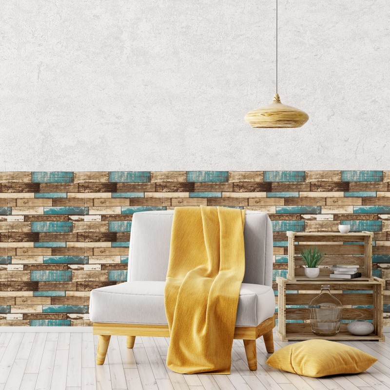 Kmt Style 5x Pannello adesivo 3D 70x70cm carta da parati parete mat...