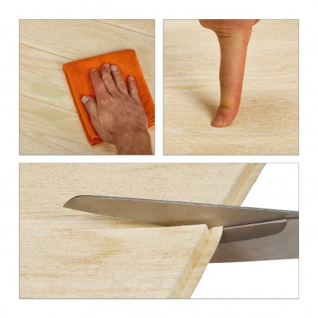 Pannello decorativo per parete rivestimento interno decoro effetto Legno 5pz