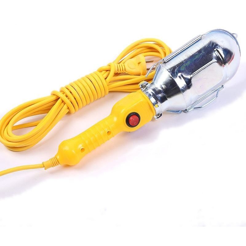 Lampada da lavoro torcia portatile E27 gancio officina riparazioni meccanico