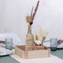 Set 3 vassoi legno da portata x servire cassetta con bordo alto per decoupage