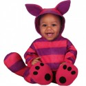 Costume gatto Halloween carnevale Stregatto Cheshire vestito neonato 6-24 mesi