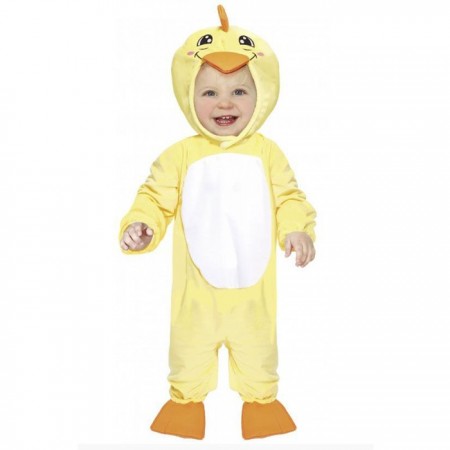 Costume carnevale animale vestito bambino neonato unisex little chicken 18/24 m