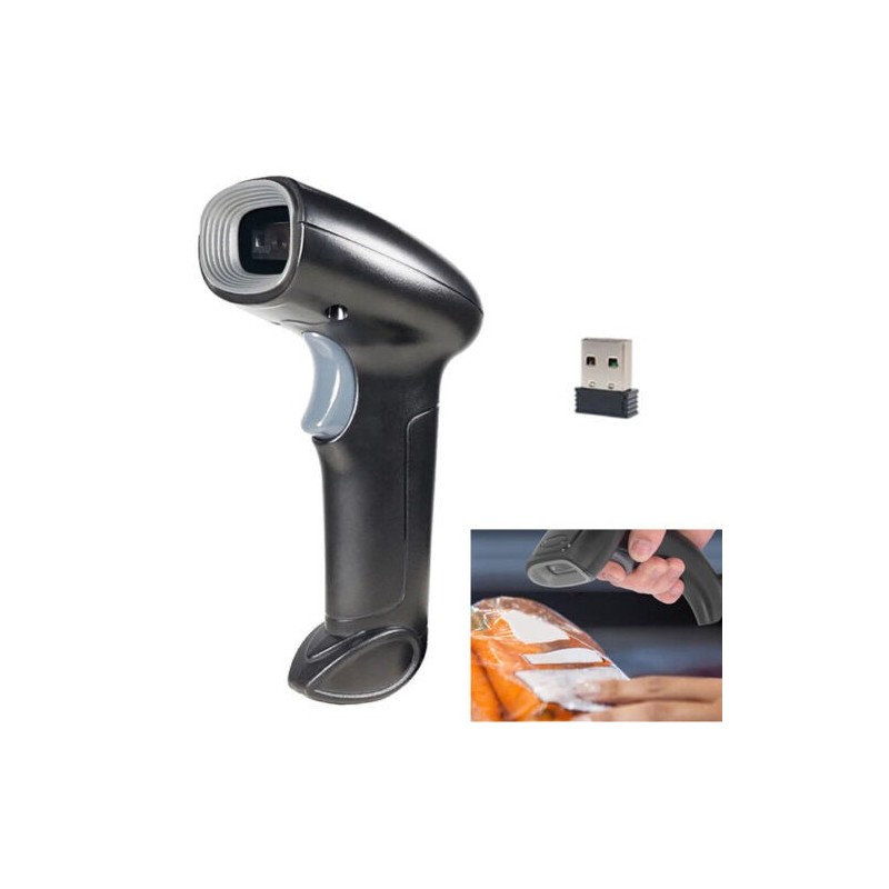 2D Scanner Lettore di Codici a Barre wireless USB Pistola Barcode per QR Code