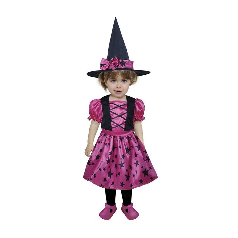 Costume travestimento streghetta strega carnevale halloween 12/24 mesi neonato