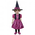 Costume travestimento streghetta strega carnevale halloween 12/24 mesi neonato