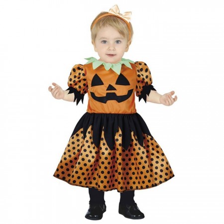 Costume da zucca di Halloween carnevale per neonato 18-24 mesi vestito zucchetta