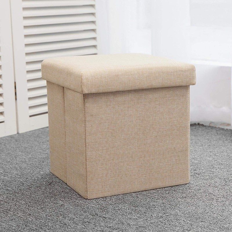 Kmt Style Pouf puff contenitore poggiapiedi seduta in TNT panca bau...
