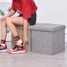 Kmt Style Pouf puff contenitore poggiapiedi seduta in TNT panca bau...