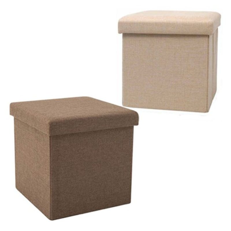 Kmt Style Pouf puff contenitore poggiapiedi seduta in TNT panca bau...