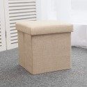 Pouf puff contenitore poggiapiedi seduta in TNT panca baule 38x38x38 cm sgabello