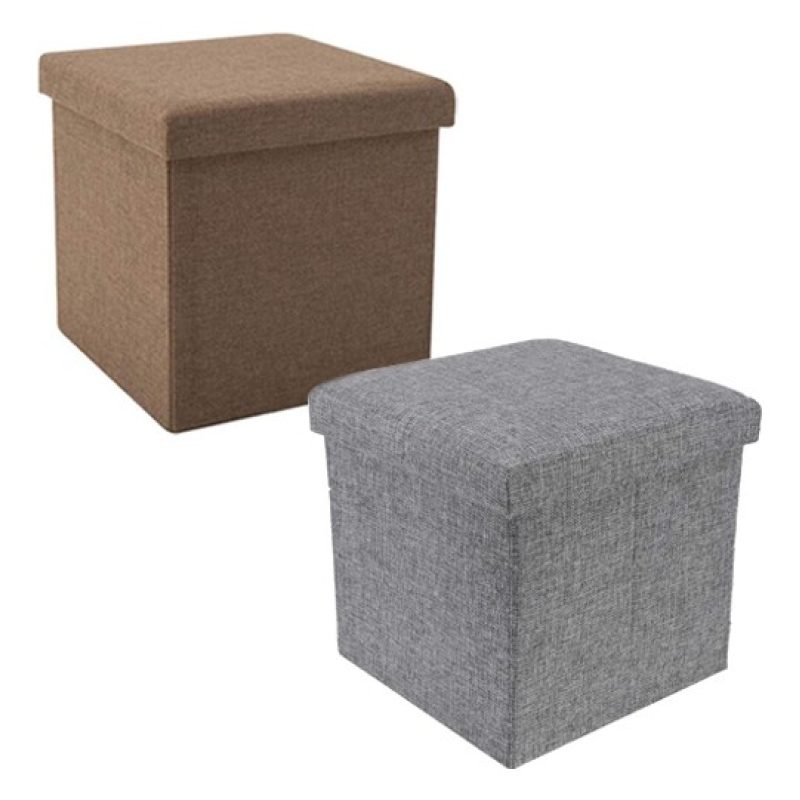 Kmt Style Pouf puff contenitore poggiapiedi in TNT seduta panca bau...