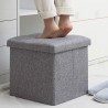 Kmt Style Pouf puff contenitore poggiapiedi in TNT seduta panca bau...