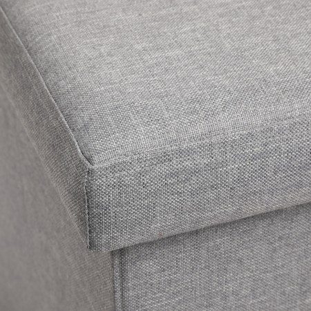 Pouf puff contenitore poggiapiedi in TNT seduta panca baule 31x31x31 cm sgabello