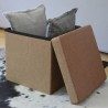 Kmt Style Pouf puff contenitore poggiapiedi in TNT seduta panca bau...