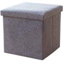 Pouf puff contenitore poggiapiedi in TNT seduta panca baule 31x31x31 cm sgabello