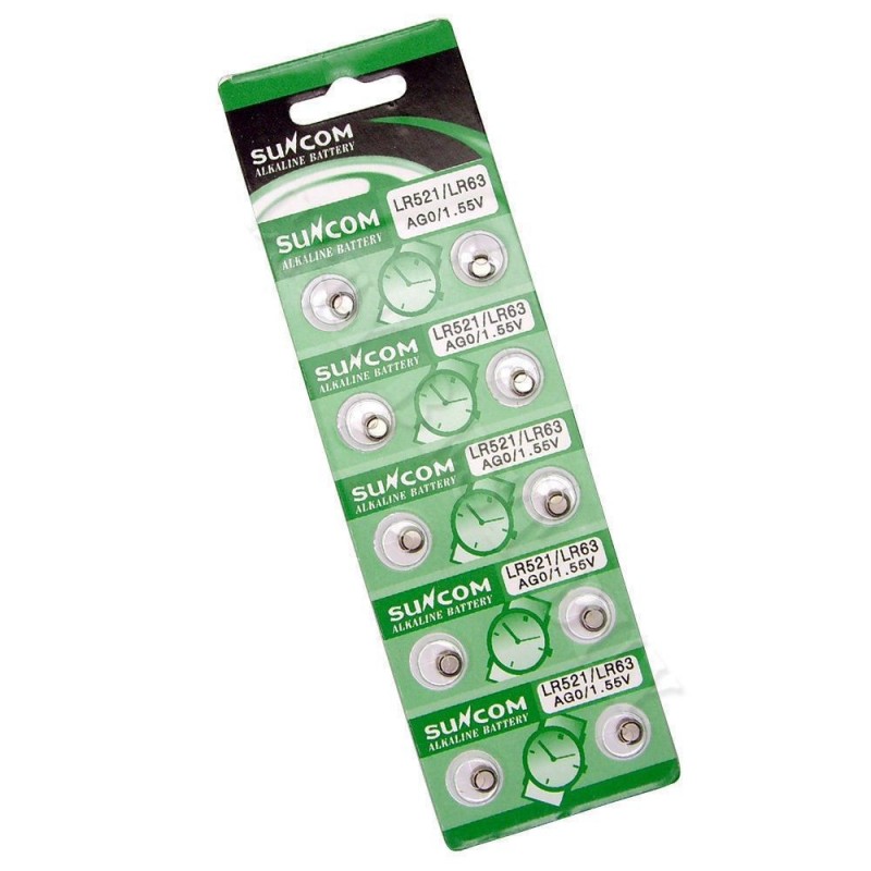 5 pacchi 50 batterie pile LR44 AG13 batteria bottone pila piatte 1,55V assortite