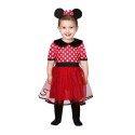 Costume da Topolina Minnie Bambina Vestito Carnevale topina 12-24 mesi halloween