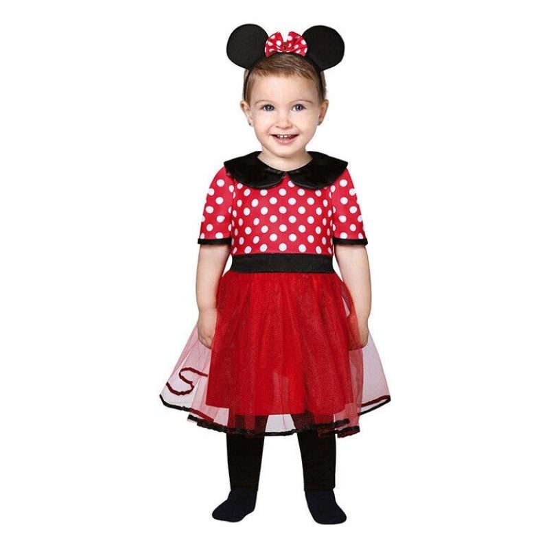 Guirca Costume da Topolina Minnie Bambina Vestito Carnevale topina ...