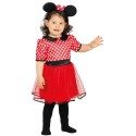 Costume da Topolina Minnie Bambina Vestito Carnevale topina 12-24 mesi halloween