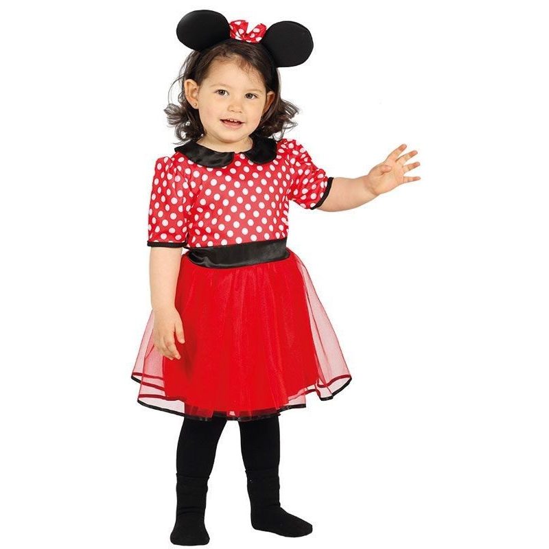 Guirca Costume da Topolina Minnie Bambina Vestito Carnevale topina ...