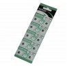 5 pacchi 50 batterie pile LR521 AG0 batteria bottone pila piatte 1,55V assortite