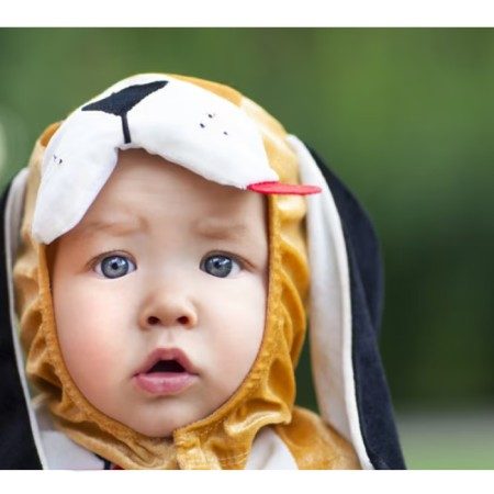 Costume carnevale Tuta Intera Bambini Neonati cucciolo cagnolino vestito 12/18 m