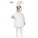 Costume fantasma Halloween carnevale Guirca vestito fantasmino bimbi 12-24 mesi