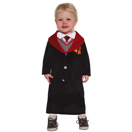 Abito Harry Potter Grifondoro Costume bambino cravatta mantello 12-18 mesi mago
