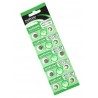 5 pacchi 50 batterie pile LR626 AG4 batteria bottone pila piatte 1,55V assortite