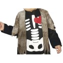 Costume vestito travestimento carnevale halloween bambino scheletro 12-18 mesi