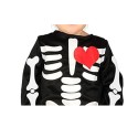Costume vestito travestimento carnevale halloween bambino scheletro 12-18 mesi