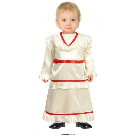 Costume Annabelle The Conjuring bambola bimba Halloween Carnevale cosplay 12-24m