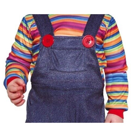 Bambola malvagia Chucky Halloween bambino costume carnevale horror 12-24 mesi