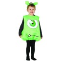 Costume Halloween Travestimento Mostro Mostriciattolo Alieno Verde 6-12 mesi