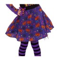 Costume di carnevale per bambina 3 a 8 anni travestimento strega abito bimba