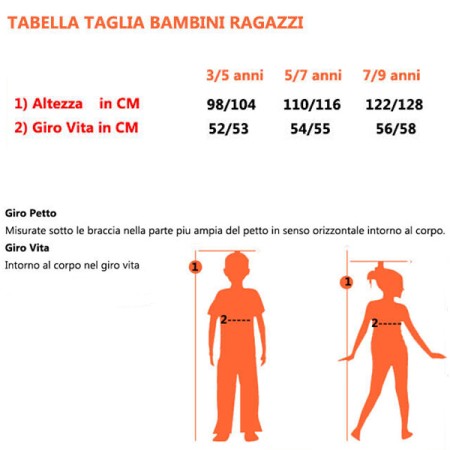 Costume di carnevale per bambina 3 a 8 anni travestimento strega abito bimba