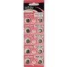 5 pacchi 50 batterie pile LR920 AG6 batteria bottone piatte 1,55V assortite