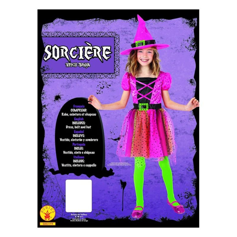 Rubie's Costume di carnevale per bambina travestimento strega abito...