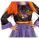 Costume carnevale da strega travestimento abito bimba bambina da 3 a 9 anni