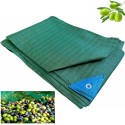 Telo rete raccolta olive antispina antistrappo occhiellato rinforzato 90 gr/mq